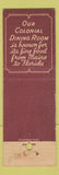 Matchbook Cover - Stratford Hotel Fredericksburg VA