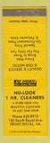 Matchbook Cover - Nu Look Cleaners Front Royal VA