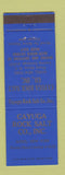 Matchbook Cover - Cayuga Rock Salt Company Myers NY