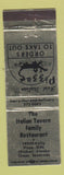 Matchbook Cover - Italian Tavern Family Restaurant Pizza
