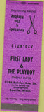 Matchbook Cover - First Lady  and  The Playboy Salon Seattle WA purple