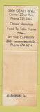 Matchbook Cover - El Sombrero Mexican Restaurant San Francisco CA