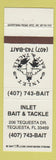 Matchbook Cover - Inlet Bait and Tackle Tequesta FL