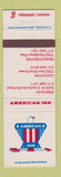 Matchbook Cover - American Inn Speedway Castleton Indianapolis IN