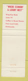 Matchbook Cover - American Inn Speedway Castleton Indianapolis IN