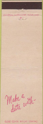Matchbook Cover - Make A Date With WHK Radio Cleveland OH