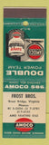 Matchbook Cover - Amoco oil gas Frost Bros Great Bridge VA