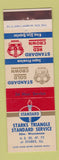 Matchbook Cover - Starks Triangle Standard oil gas Starks IL