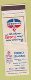 Matchbook Cover - Burbach Standard oil gas Amoco Atlas Tires