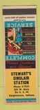 Matchbook Cover - Stewart's Sinclair oil gas Knightstown IN