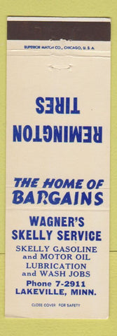 Matchbook Cover - Wagner's Skelly oil gas Lakeville MN