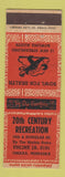 Matchbook Cover - 20th Century Recreation Bowling Omaha NE