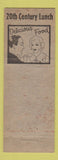 Matchbook Cover - 20th Century Recreation Bowling Omaha NE