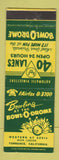 Matchbook Cover - Bowl O Drome Bowling AMF Torrance CA