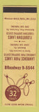 Matchbook Cover - Lawrence Park Bowling Lourtown PA Broomall