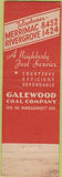 Matchbook Cover - Koppers Coke Coal Galewood Coal Co