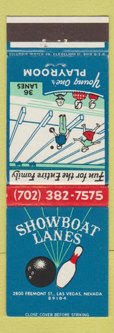 Matchbook Cover - Showboat Lanes Bowling Las Vegas NV