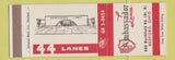 Matchbook Cover - Ambassador Lanes Bowling Bedford OH