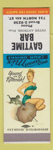 Matchbook Cover - Gaytime Bar Peter Antross pinup SAMPLE