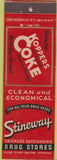 Matchbook Cover - Koppers Coke Coal Stineway Drugs Chicago IL