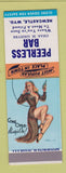 Matchbook Cover - Peerless Bar Newcastle WY Chas Grieves pinup SAMPLE