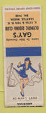 Matchbook Cover - Gay's Olympic Riding Club Seattle WA pinup BOBTAIL