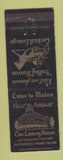 Matchbook Cover - Lancey House Pittsfield ME