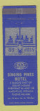 Matchbook Cover - Singing Pikes Motel Nashville IN