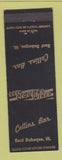 Matchbook Cover - Collins Bar East Dubuque IL