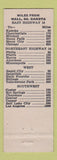 Matchbook Cover - Cactus Hotel Cafe Wall SD MISPRINT