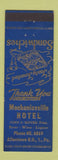 Matchbook Cover - Mechanicsville Hotel Allentown PA