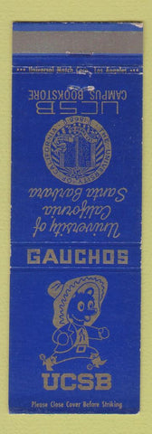 Matchbook Cover - University of California Santa Barbara CA Gauchos