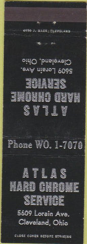 Matchbook Cover - Atlas Hard Chrome Service Cleveland OH