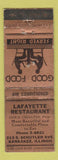 Matchbook Cover - Lafayette Restaurant Kankakee IL WEAR