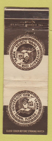 Matchbook Cover - University Club of Tampa FL WORN