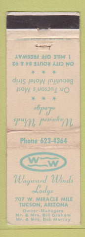 Matchbook Cover - Wayward Winds Lodge Tucson AZ WEAR