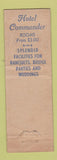 Matchbook Cover - Drum Grill Hotel Cambridge MA Feature WEAR