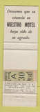 Matchbook Cover - Motel Tuna San Luis Potosi Mexico