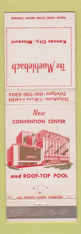 Matchbook Cover - Muehlebach Hotel Kansas City MO