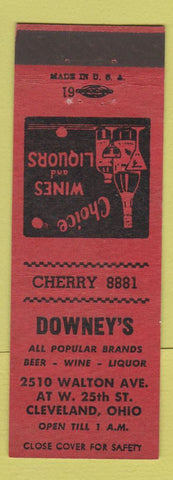 Matchbook Cover - Downey's Liquor Cleveland OH