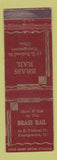 Matchbook Cover - Brass Rail Restaurant Youngstown OH