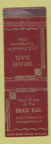 Matchbook Cover - Brass Rail Restaurant Youngstown OH