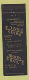 Matchbook Cover - Brass Rail Bar Jamestown ND
