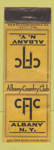 Matchbook Cover - Albany Country Club NY WORN