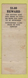 Matchbook Cover - Dike Tire Company Stoneham MA WORN