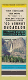 Matchbook Cover - Botsford Lumber Westbrook MN
