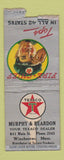 Matchbook Cover - Texaco oil gas Winchester MA BOBTAIL
