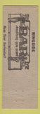 Matchbook Cover - Ringside Bar Muskegon MI hillbilly