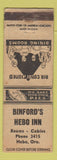 Matchbook Cover - Binford's Hebo Inn Hebo OR WEAR