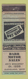 Matchbook Cover - Barr Motor Sales Cleveland OH
